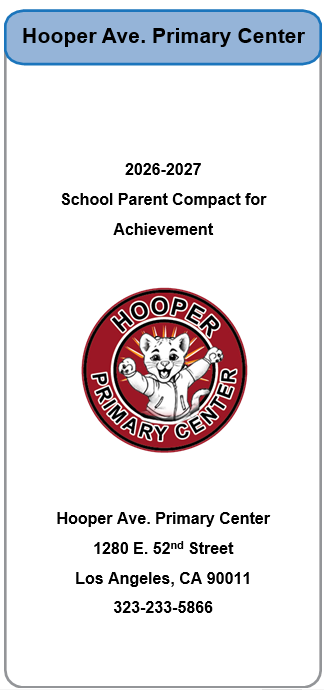 School Parent compact front cover