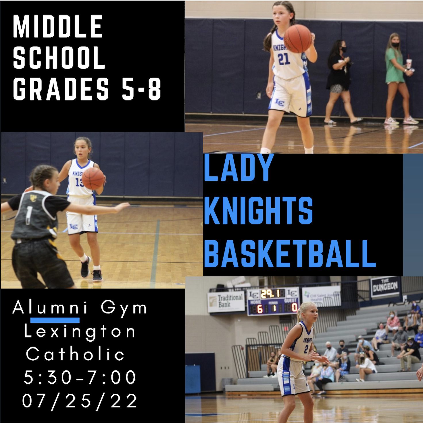 Middle School Team – Basketball (Girls) – Lexington Catholic High School