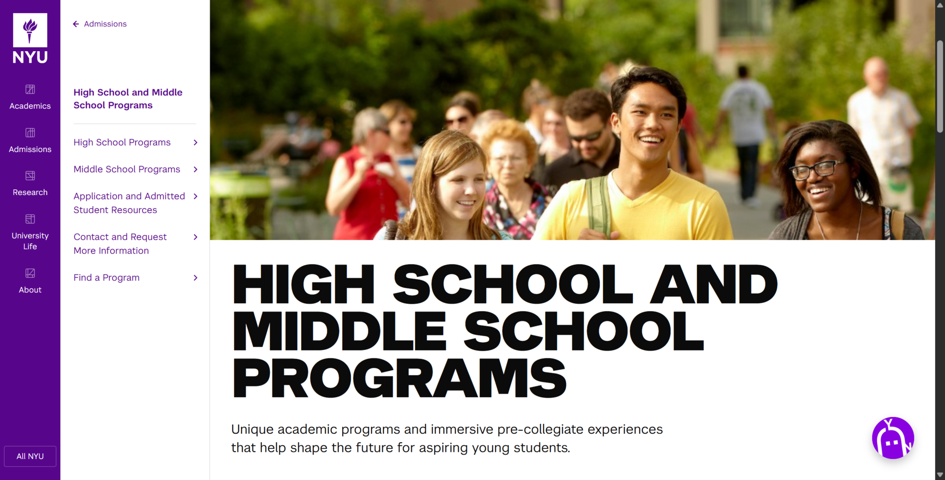 NYU Precollege Programs
