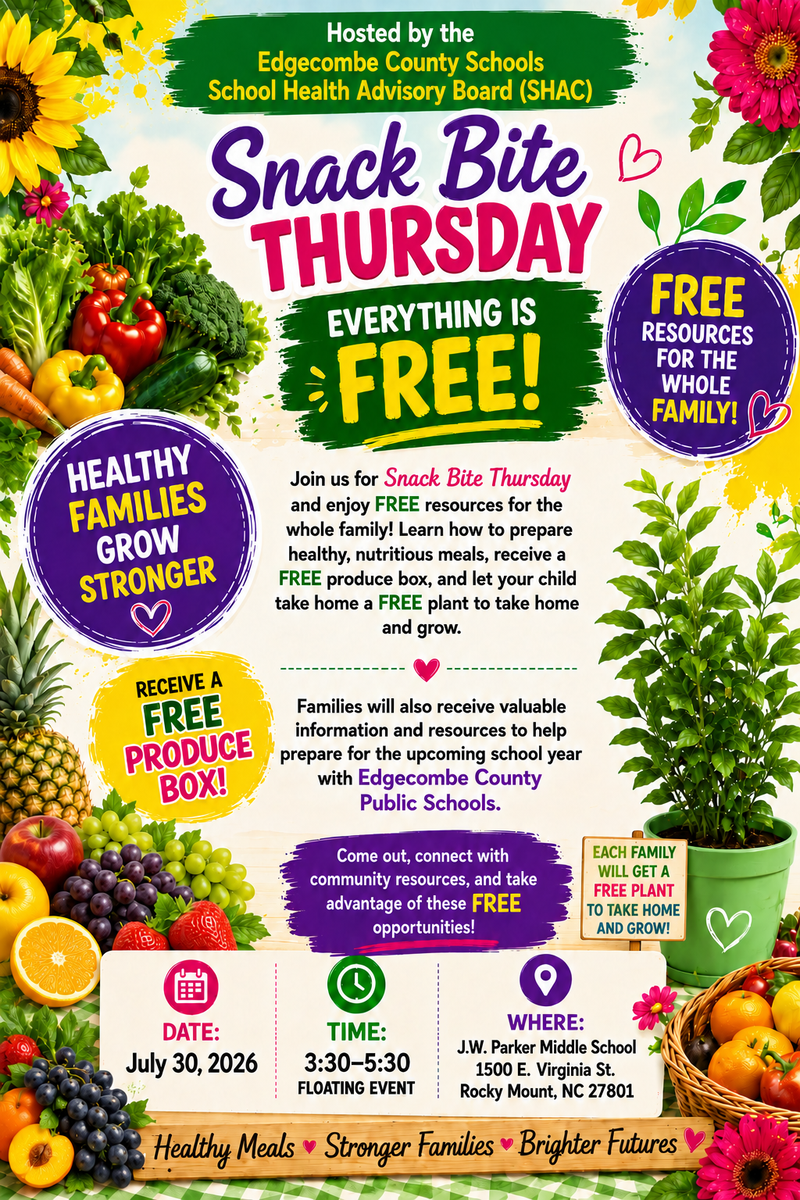 Snack Bite Thursday.  Everything is free