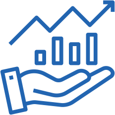 Icon of investment graph