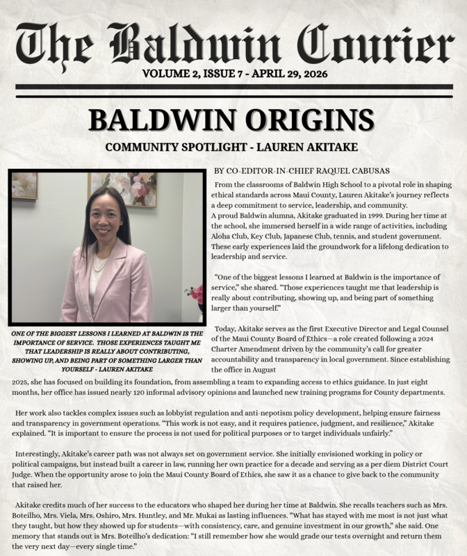 Baldwin Courier April Edition