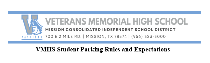 Student Parking Rules and Expectations Featured Photo