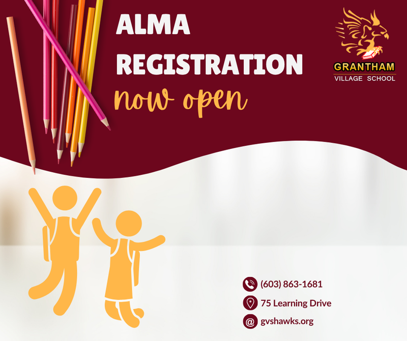 Alma Registration is now open!