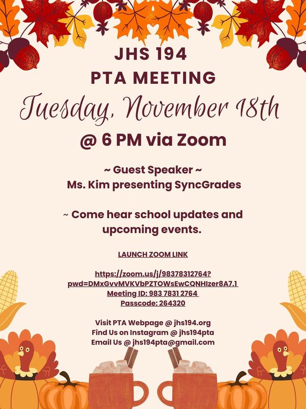 November 2025 Meeting Flyer