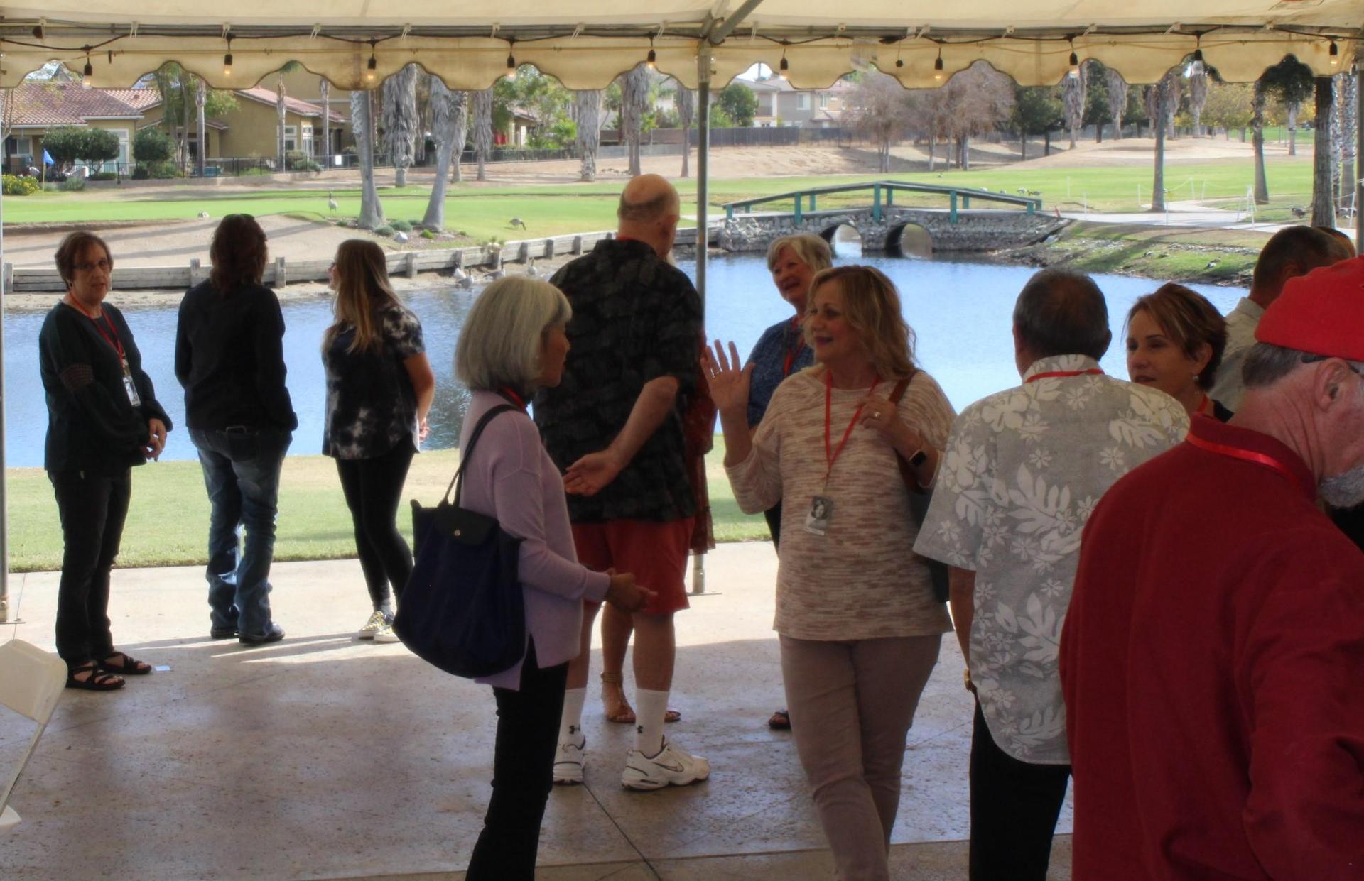 Members of the class of 1971 at their 50 year reunion