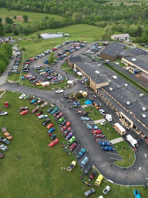 Aerial photo of Car Show
