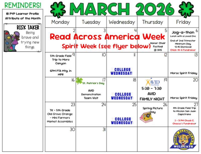 March 2026 Calendar
