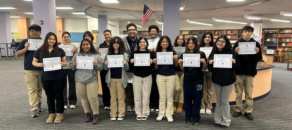 UCHS National English Honor Society Students