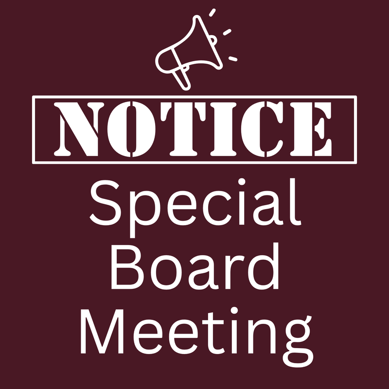 Special meeting notice
