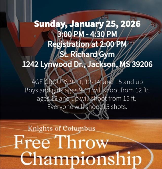 Knights of Columbus Free Throw Championship, Feb. 15th Featured Photo