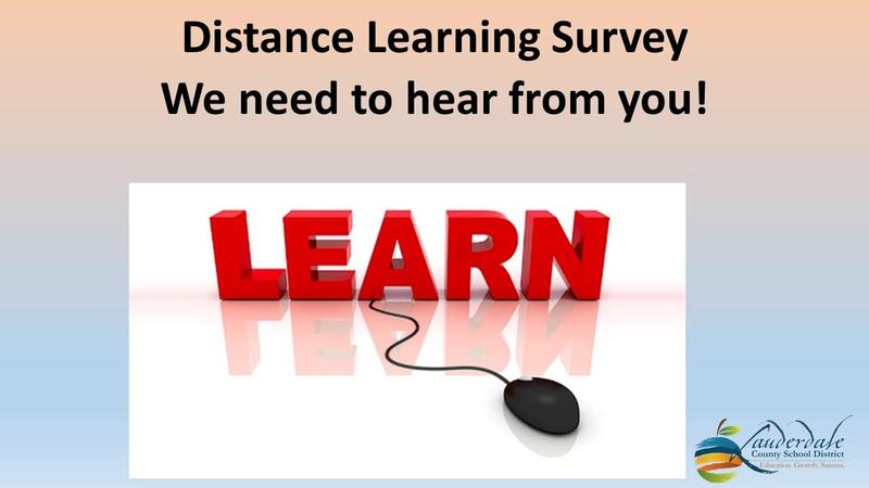 LCSD Distance Learning Plan Survey Flyer