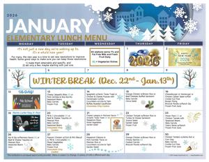 January Lunch Menu