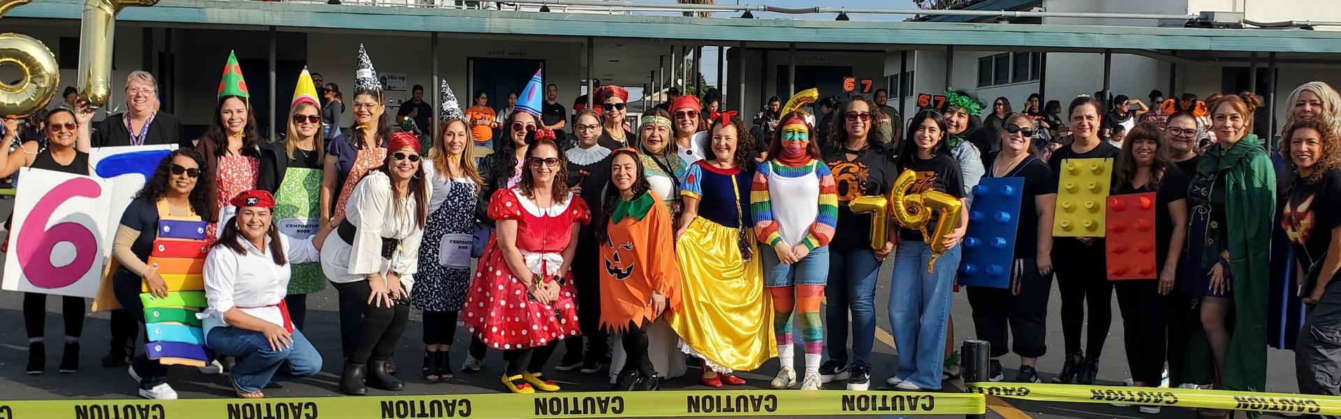 HALLOWEEN PARADE FUN WITH THE GEDDES STAFF