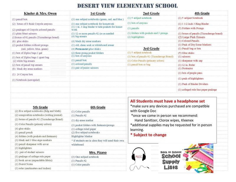 K-6th supply lists Featured Photo