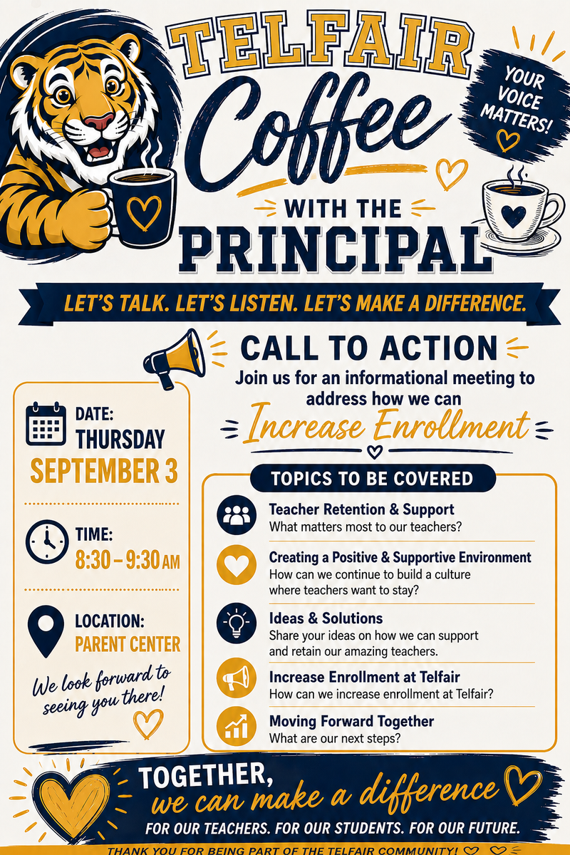 Coffee with the Principal flyer