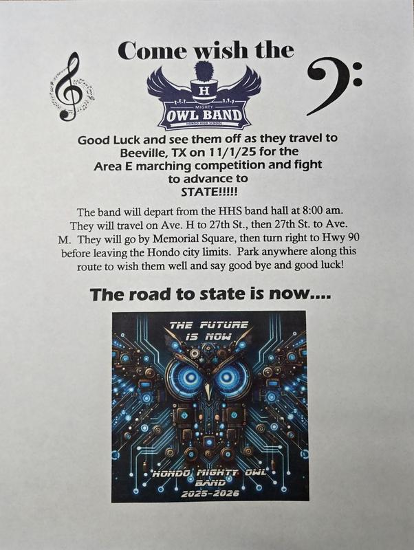 Area Send Off Flyer