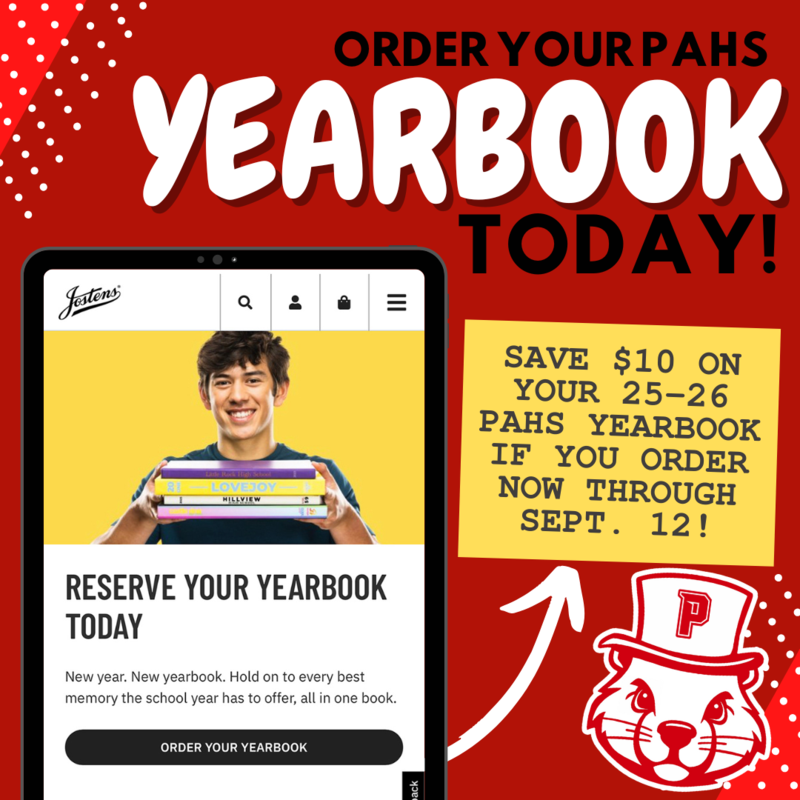 PAHS Yearbook Orders