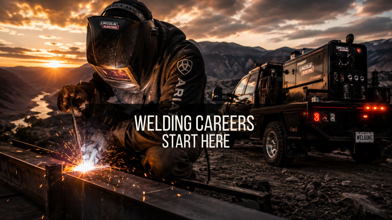 Welder working on a jobsite