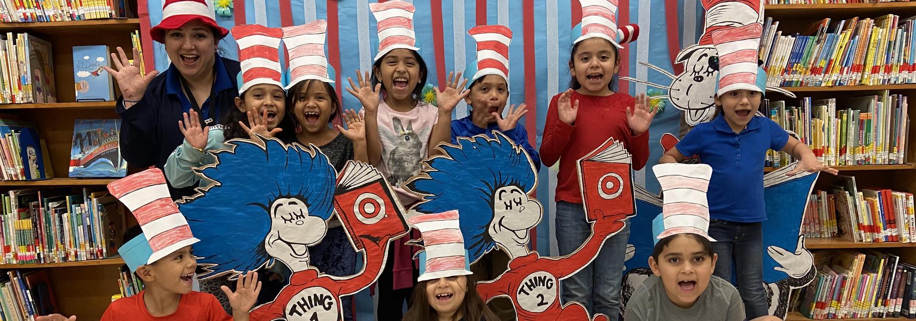 First Grade students celebrate Dr. Seuss!