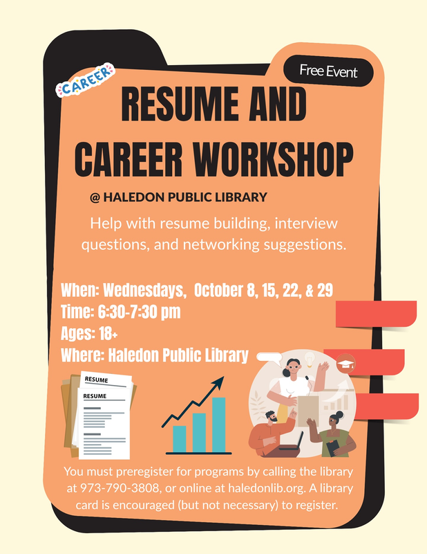 Resume and Career Workshop at the Haledon Public Library!