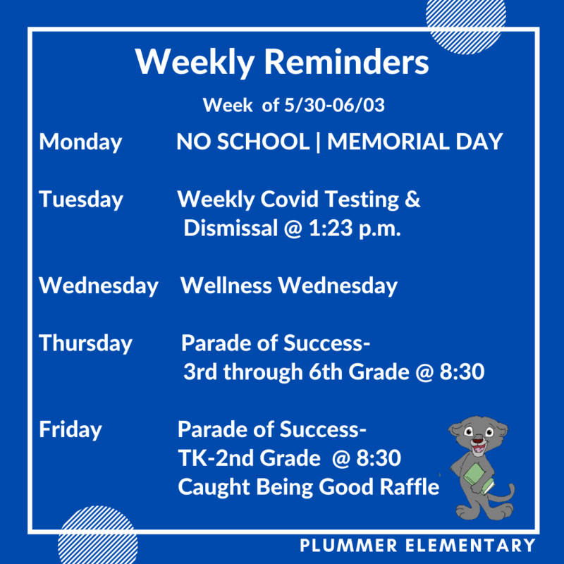 Weekly Reminders Featured Photo