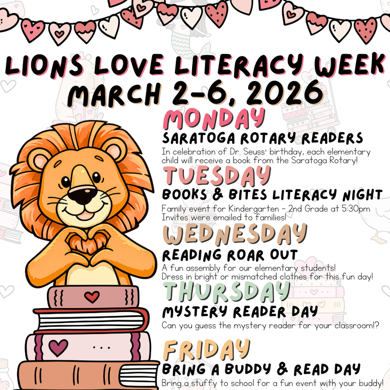 Lions Love Literacy Week Thumbnail Image