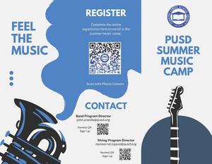 PUSD Music Camp - flyer
