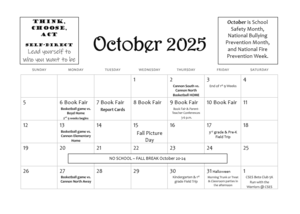 October Calendar