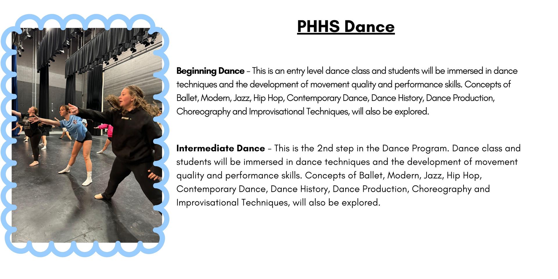 performing arts blurb