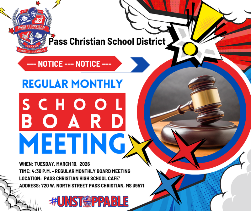 REGULAR MONTHLY BOARD MEETING: Our regular monthly board meeting will be held on Tuesday, March 10, 2026, @ 4:30 p.m. in the PCHS Cafe' Commons.