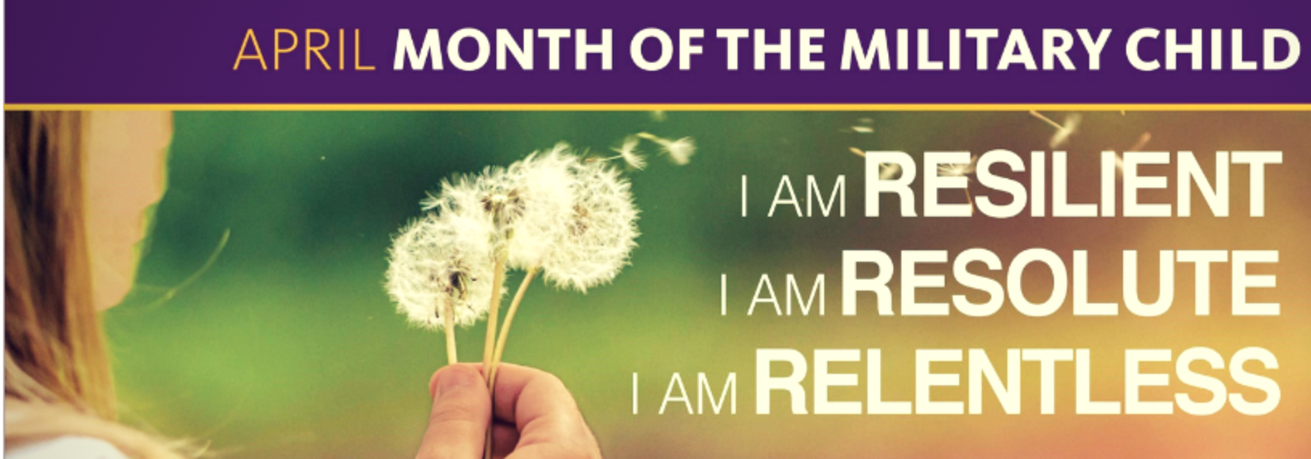 Wear purple for military child month