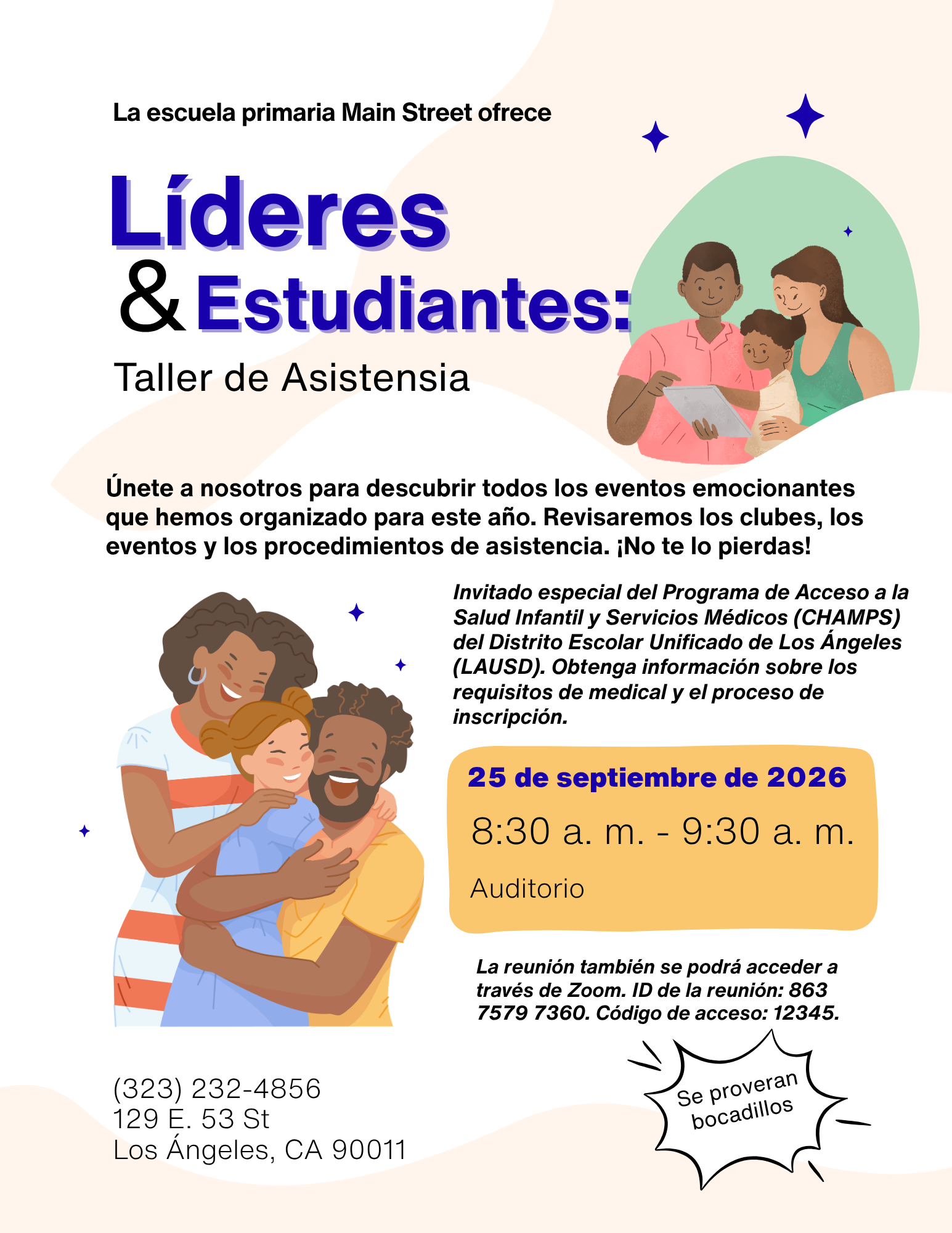Leaders & Learners Flyer - Spanish Version