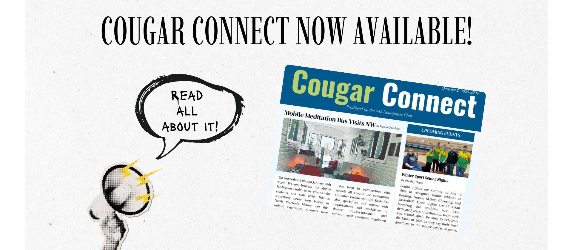 North Warren Cougar Connect Newspaper now available!  Read all about it!