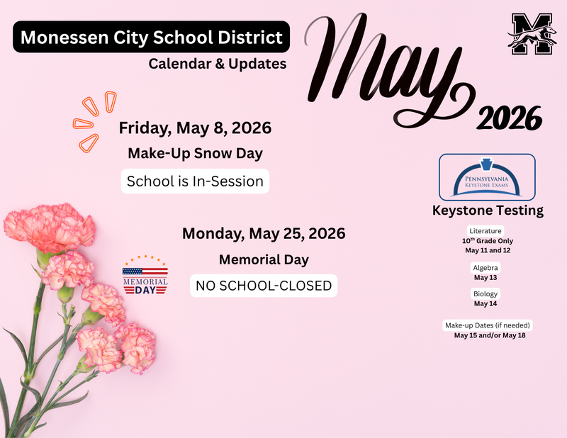 MCSD Monthly Calendar & Updates Featured Photo
