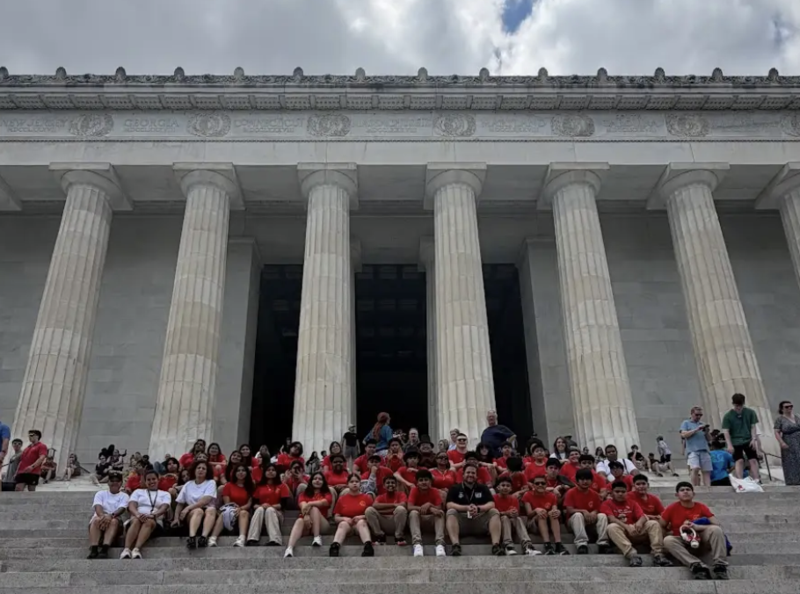 Young Marines visiting Washington D.C.