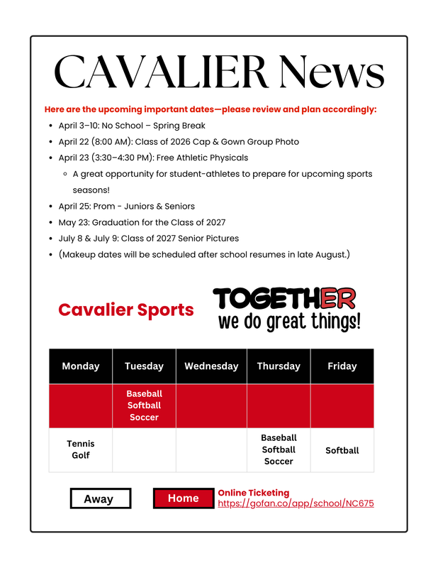 Cavalier News 3-29-26 Featured Photo