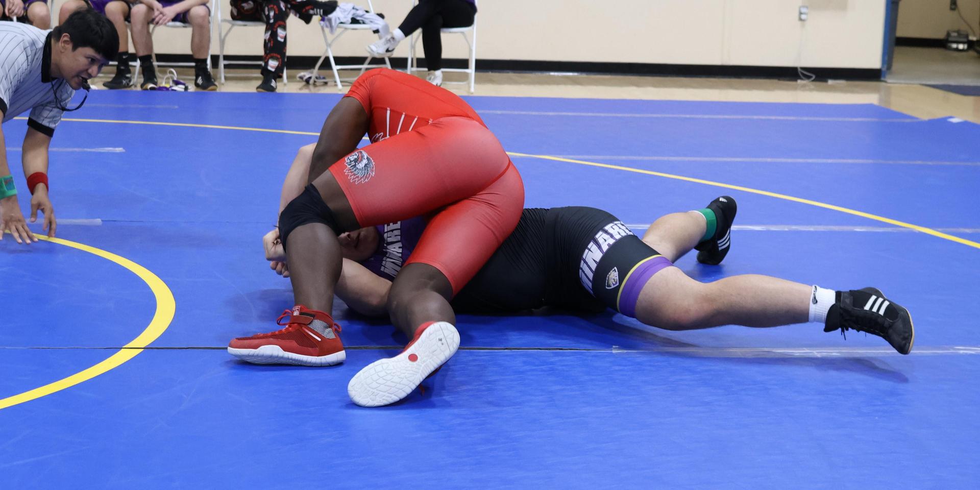 wrestlers in action at parlier