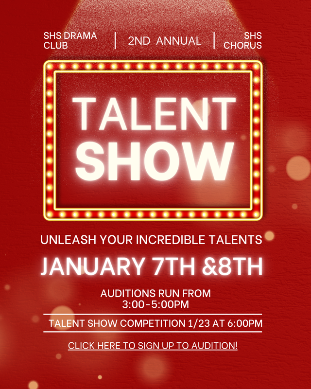 Talent Show auditions Jan. 7 and 8