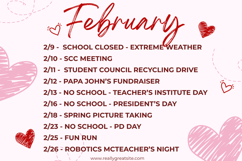 February Events revised