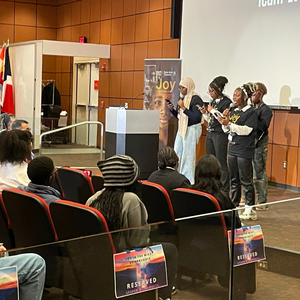 Student's Presenting at Spoken Word