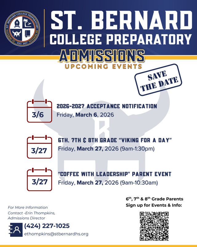 Important Admissions Dates for March! Featured Photo