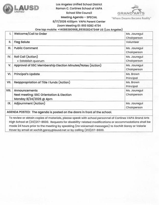 Agenda