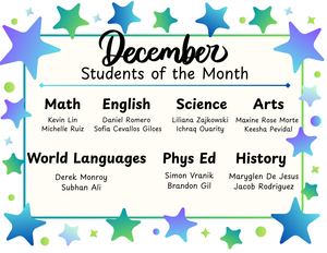 Students of the Month