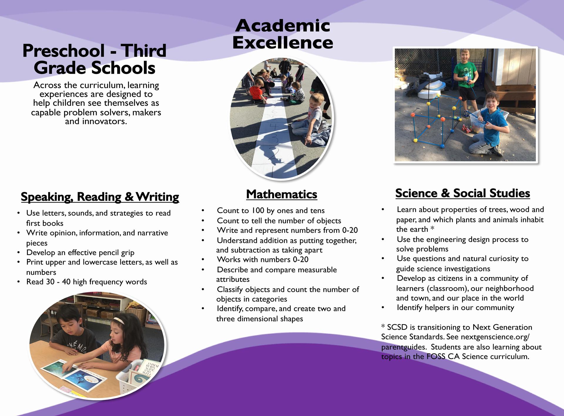 SCSD Learner Outcomes Brochure Image K