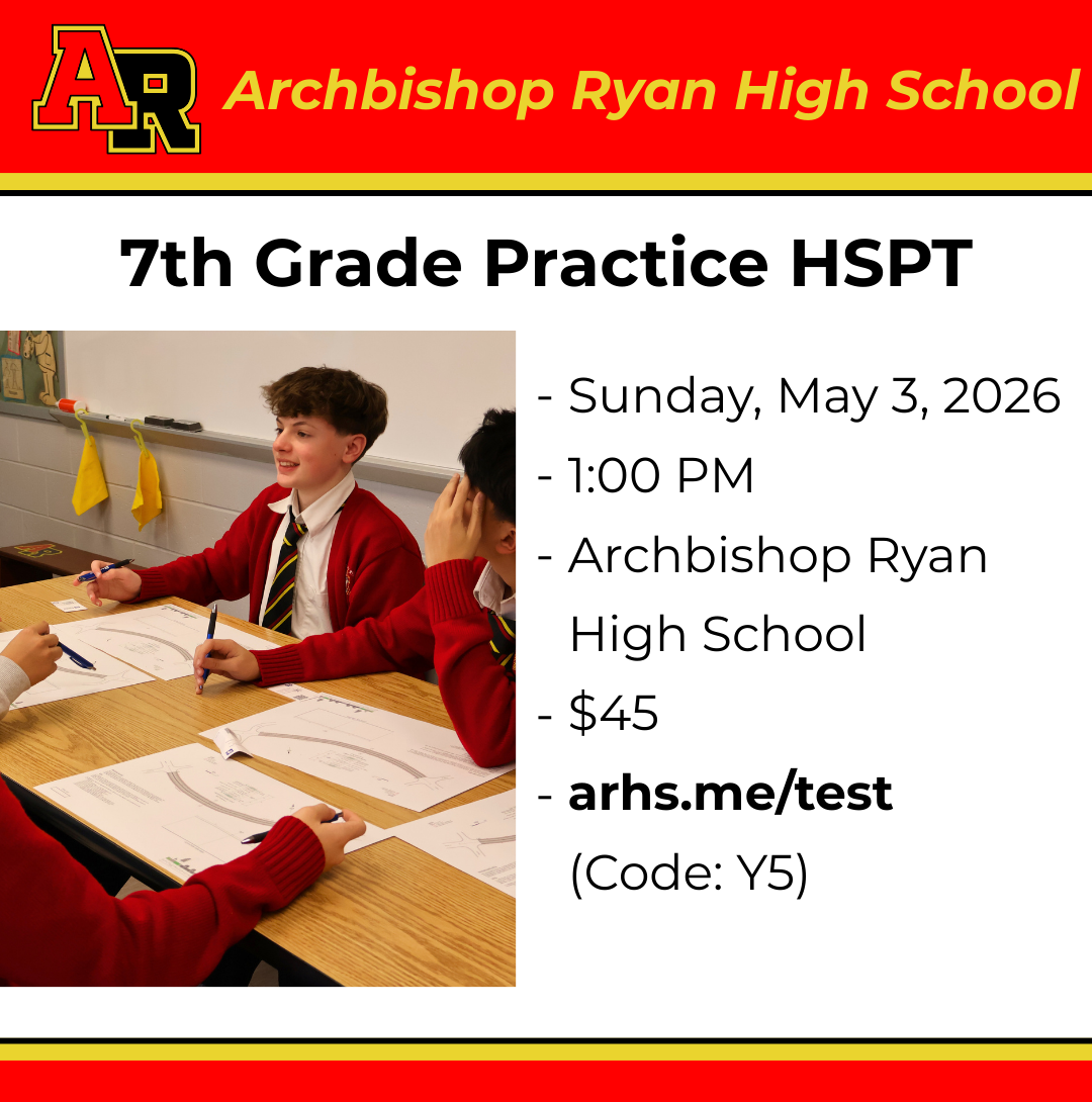 Flyer for the 7th Grade Practice Test