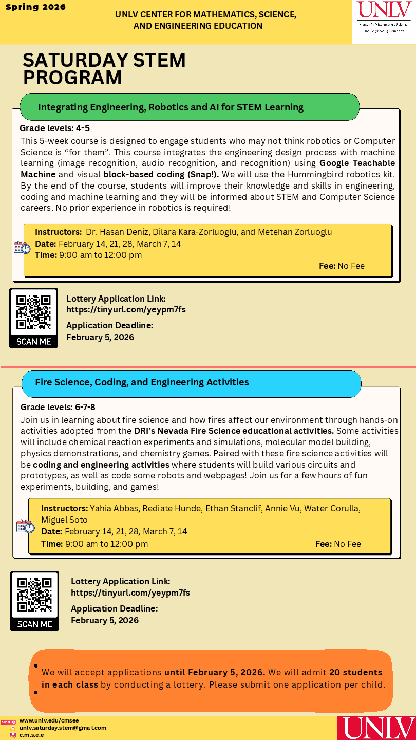 Saturday STEM Program Featured Photo