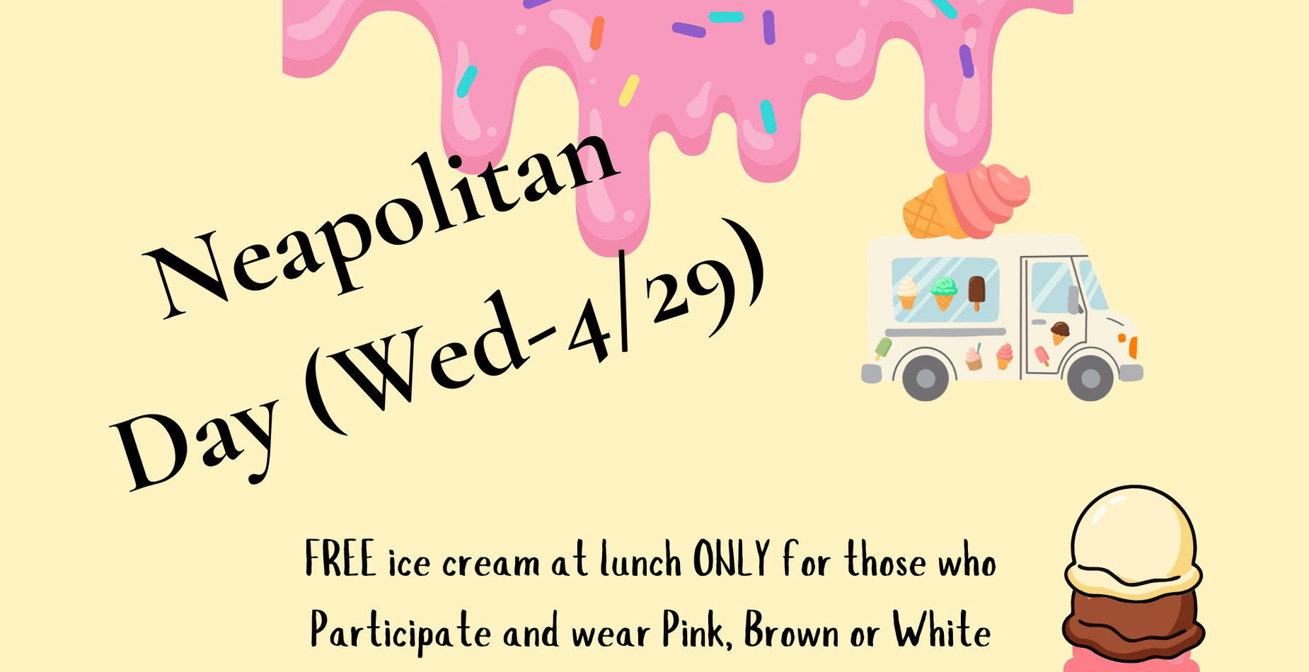 ASB Spirit Day 4/29 - Wear Brown, Pink or White