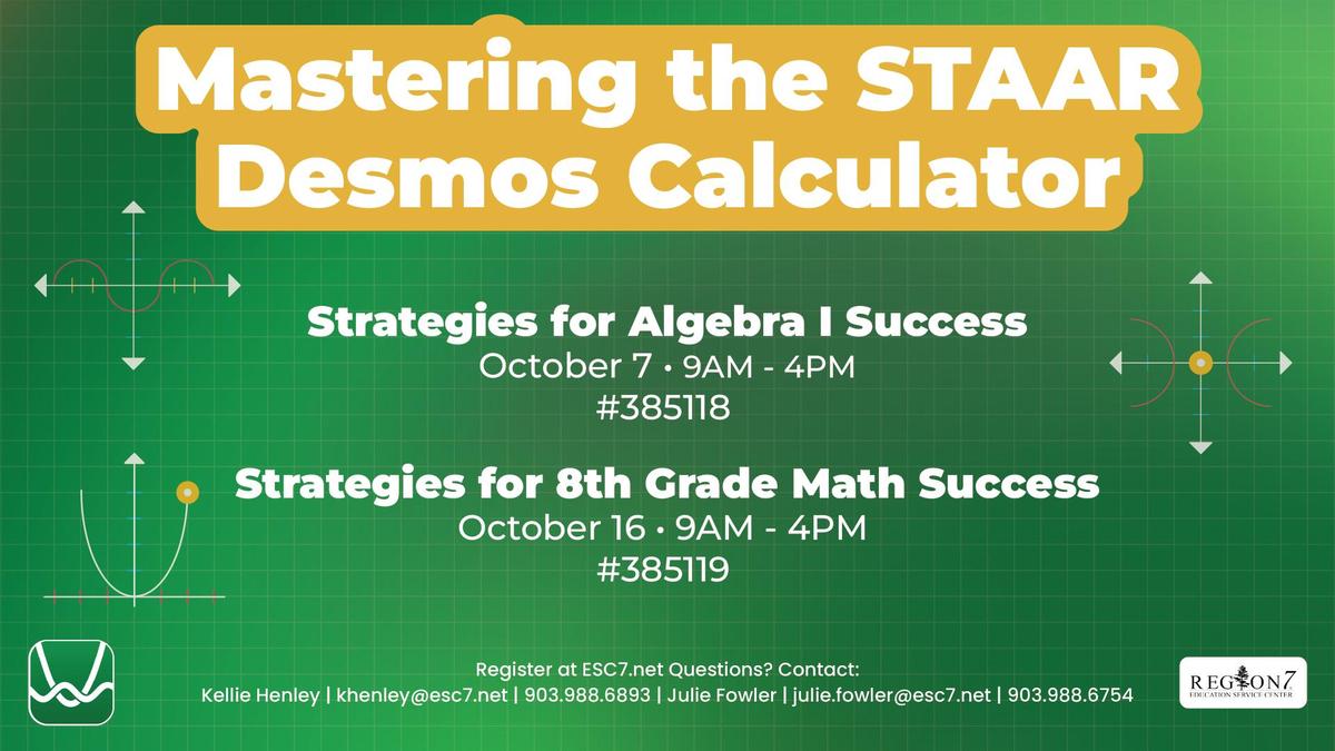 Mastering the STAAR Desmos Calculator marking graphic