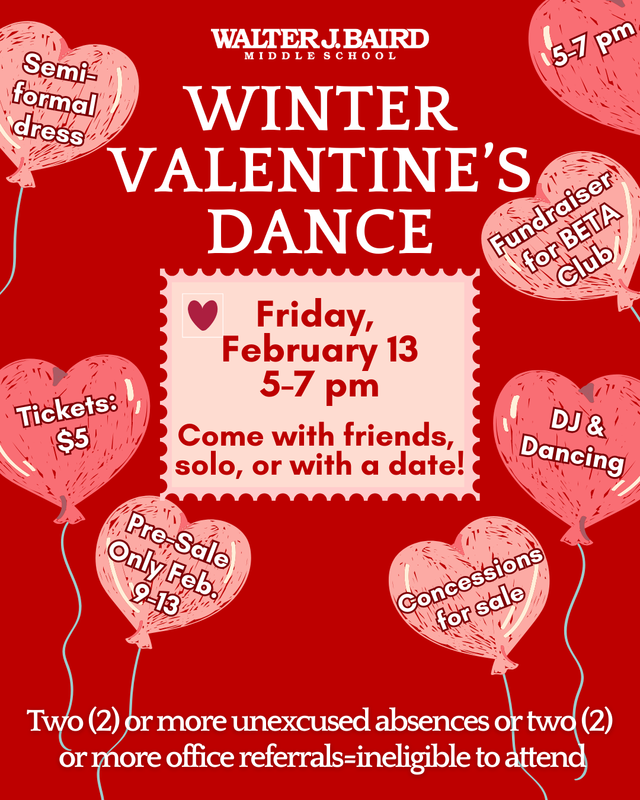 WJB Valentines Day Dance Poster